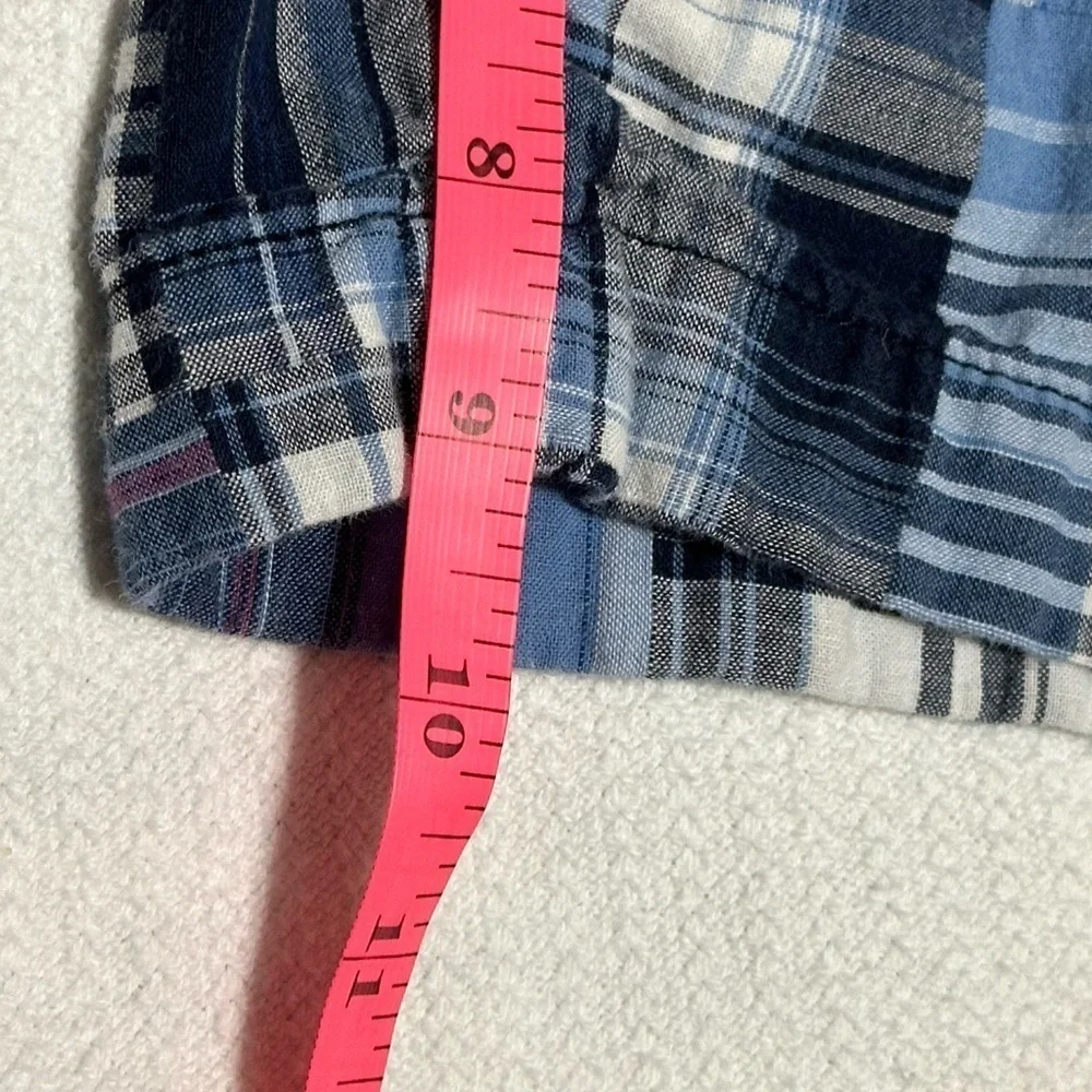 Faded Glory Men's Plaid Shorts - Blue and Black